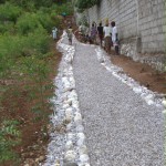 Path leading up to stairs beside EFECAP